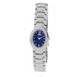Time Force Wristwatch Stainless Steel Band Women Silver Watches